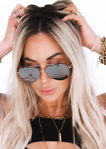 pebby forevee Glasses Black/Gold HUDSON STATEMENT SUNGLASSES