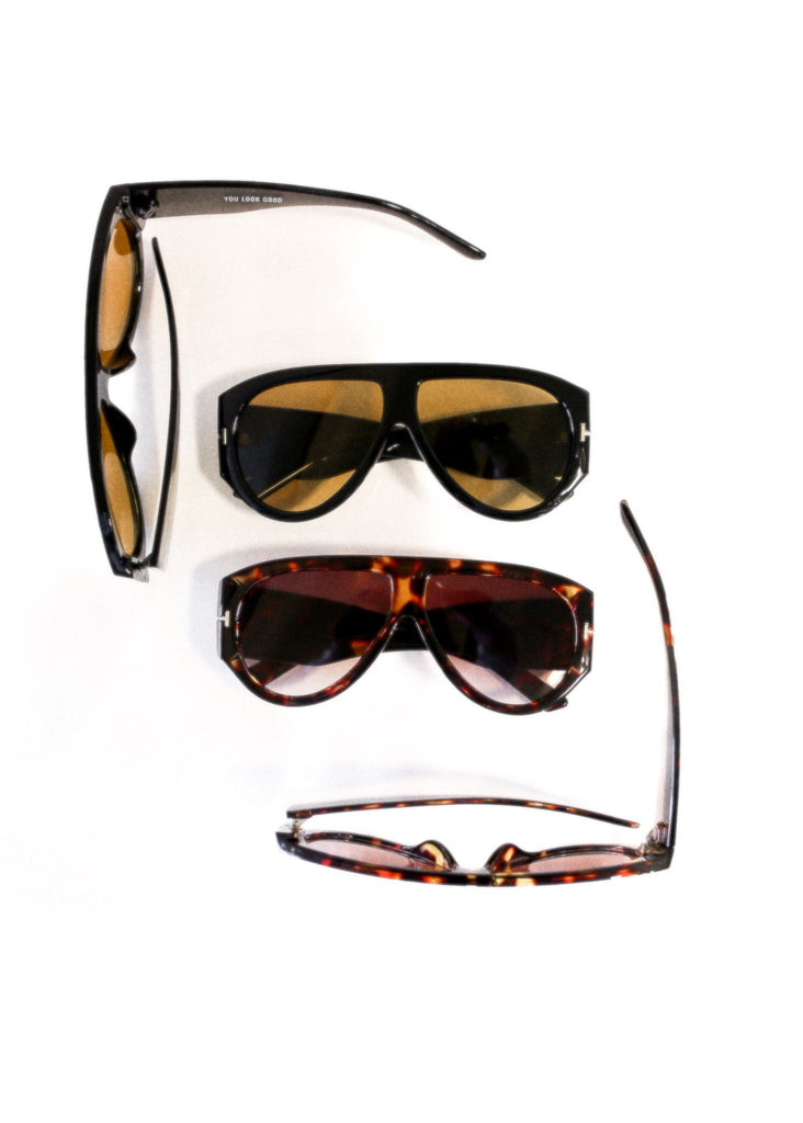 pebby forevee Glasses Black RIDLEY STATEMENT SUNGLASSES