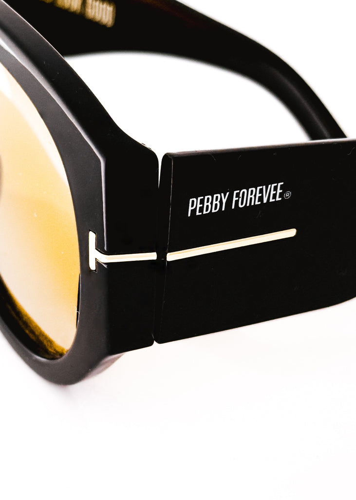 pebby forevee Glasses Black RIDLEY STATEMENT SUNGLASSES