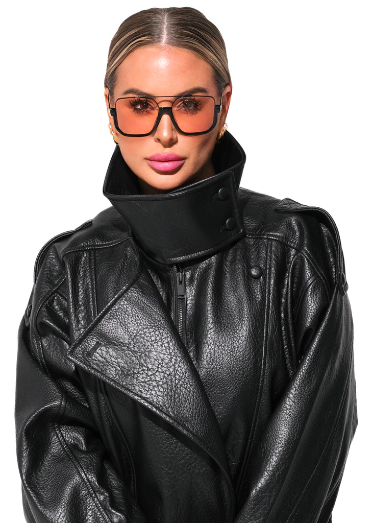 pebby forevee Glasses Black/Rose OUTLINING STATEMENT SUNGLASSES