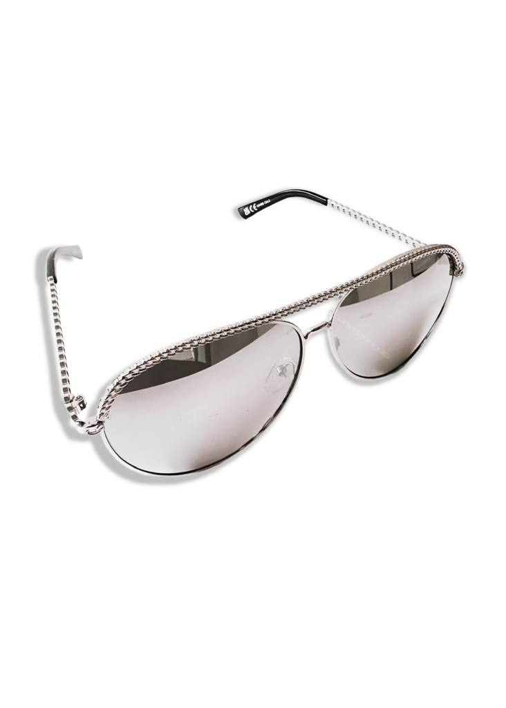 pebby forevee Glasses Black/Silver TAYLOR STATEMENT SUNGLASSES