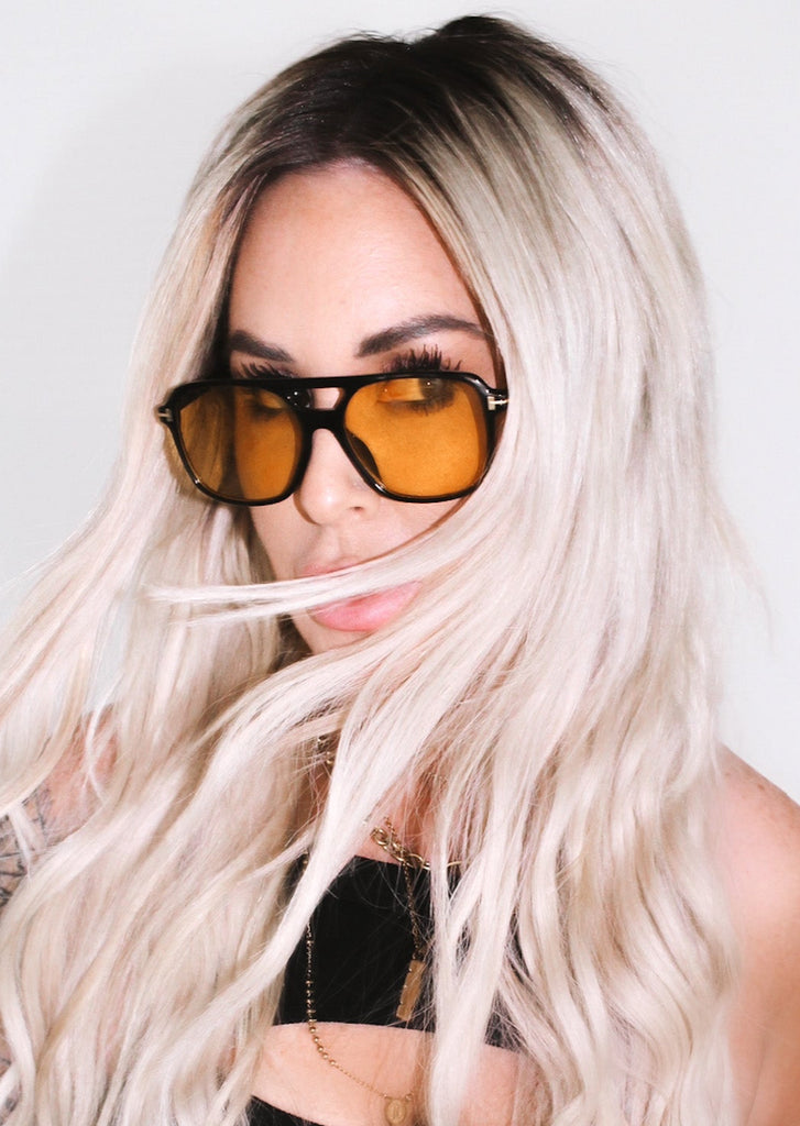 pebby forevee Glasses Black TAKING NOTES STATEMENT SUNGLASSES