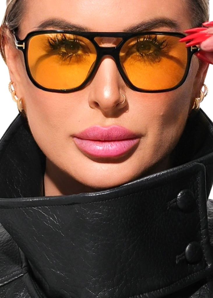 pebby forevee Glasses Black TAKING NOTES STATEMENT SUNGLASSES