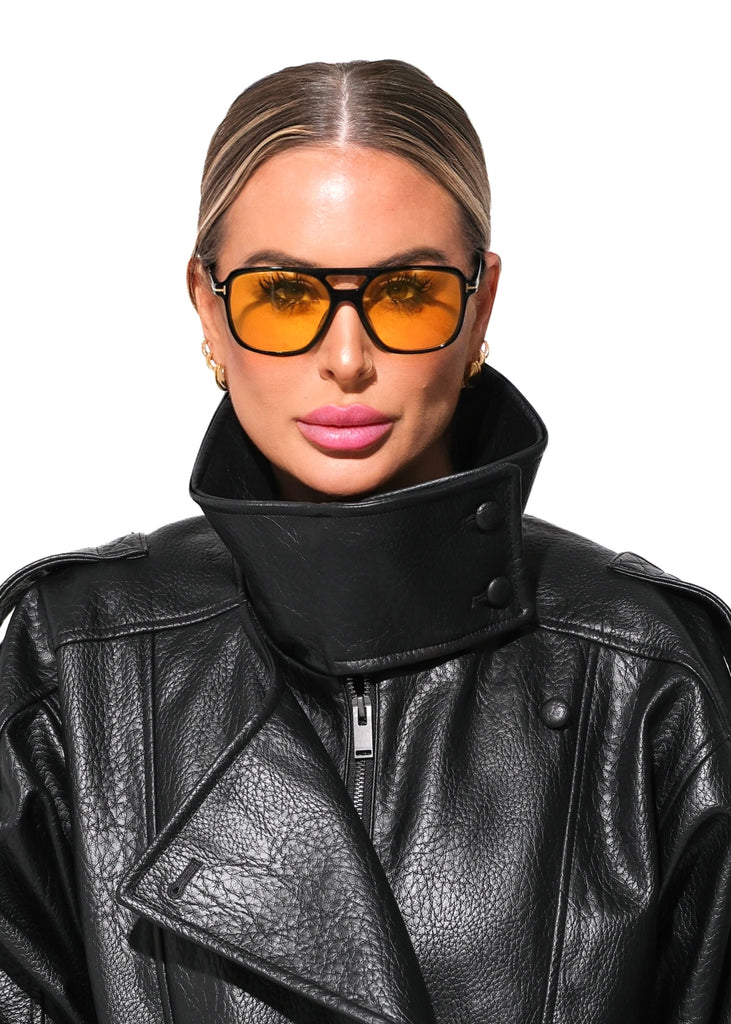 pebby forevee Glasses Black TAKING NOTES STATEMENT SUNGLASSES