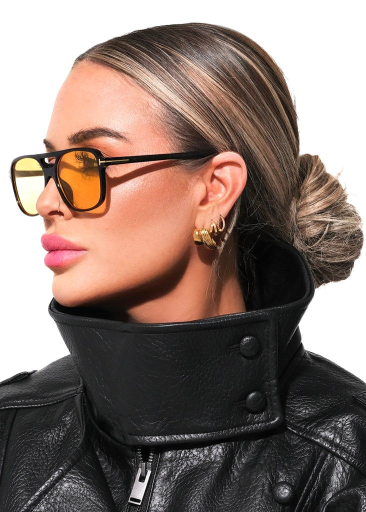 pebby forevee Glasses Black TAKING NOTES STATEMENT SUNGLASSES