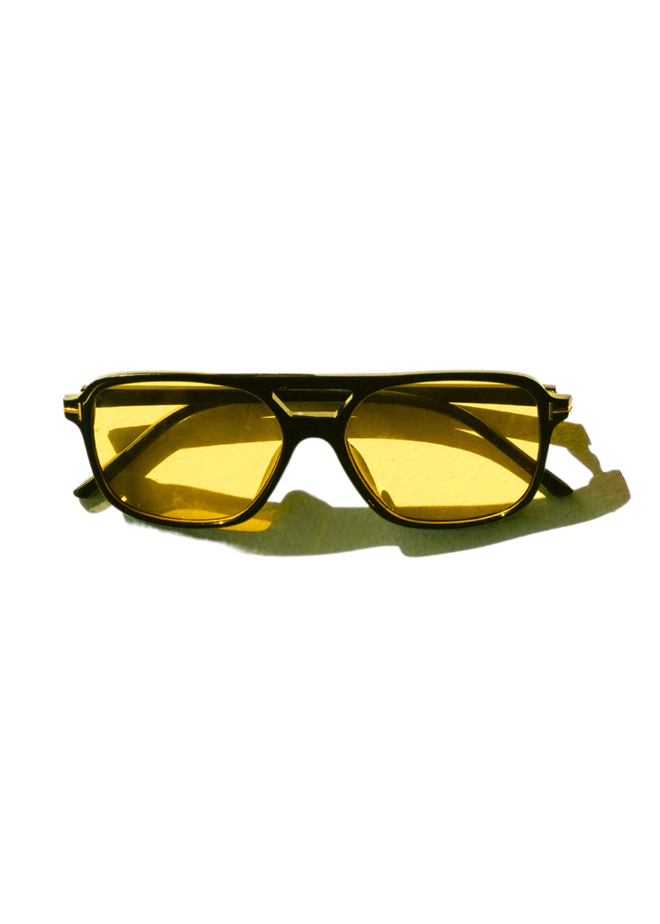 pebby forevee Glasses Black/Yellow SIGNED OUT STATEMENT SUNGLASSES