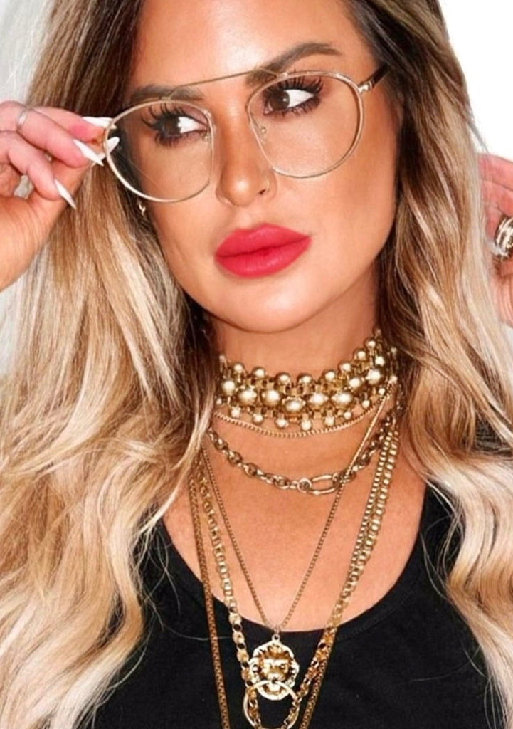 pebby forevee Glasses Gold PERRY BLUE LIGHT BLOCKING GLASSES