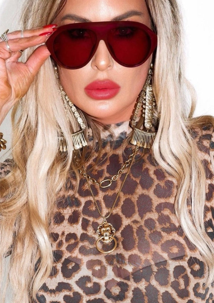 pebby forevee Glasses Maroon FOR A GOOD TIME FASHION GLASSES