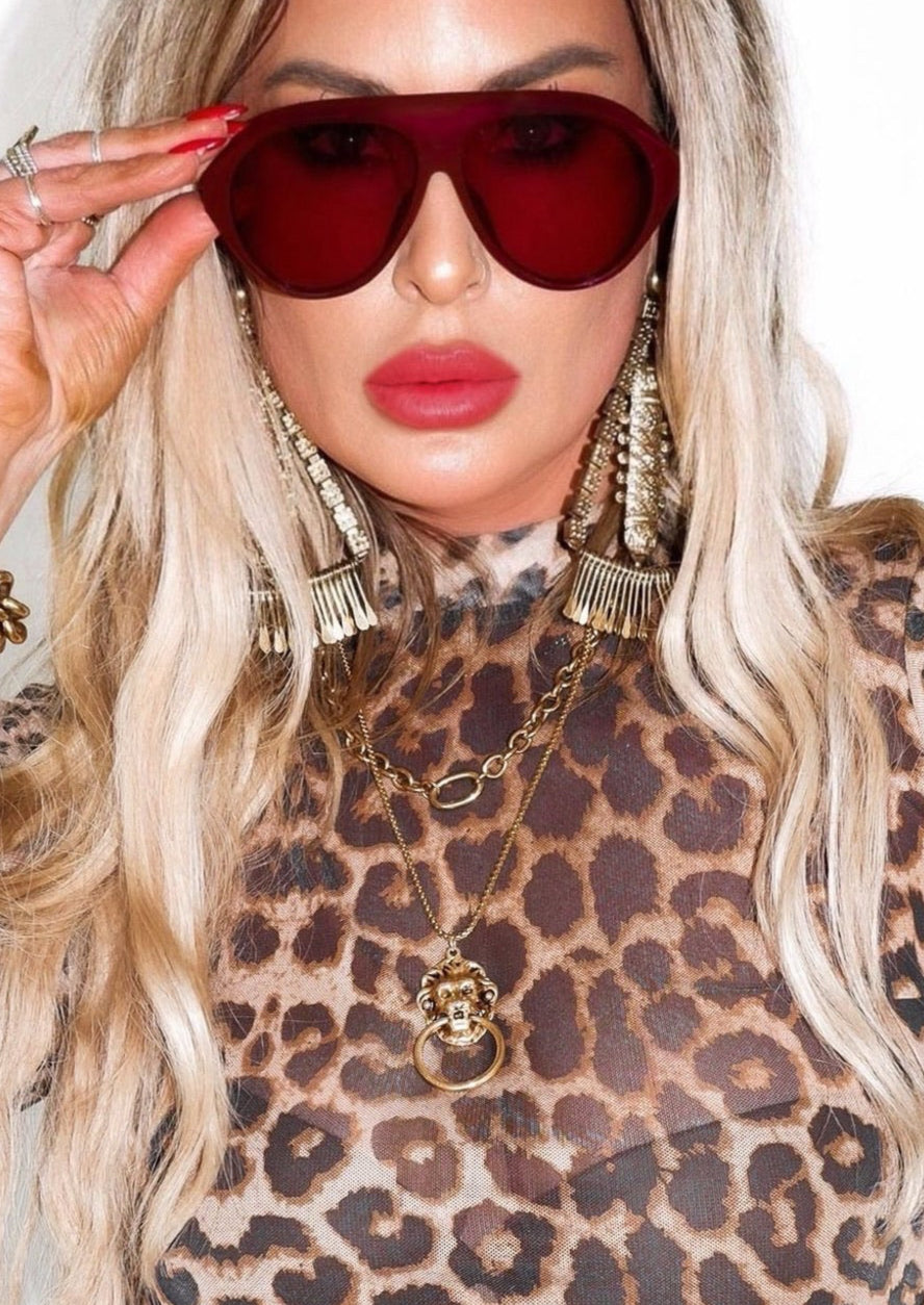 pebby forevee Glasses Maroon FOR A GOOD TIME FASHION GLASSES