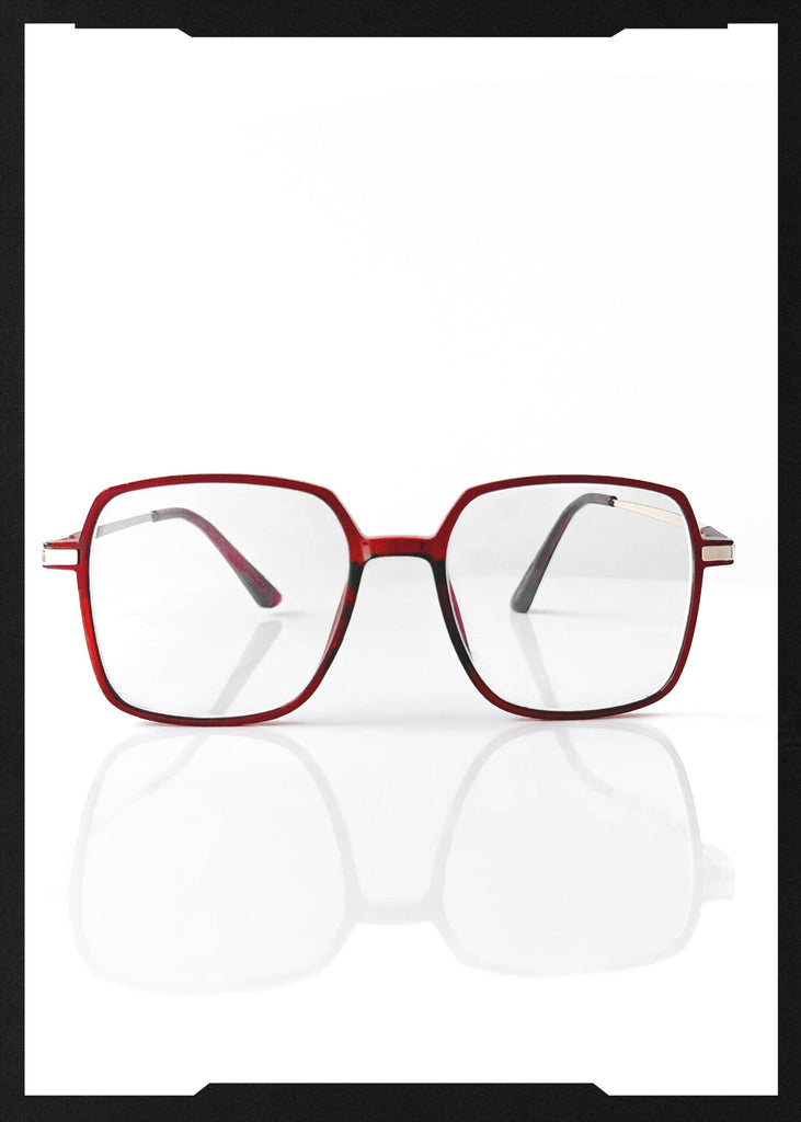 pebby forevee Glasses Maroon MAROON BLUE LIGHT BLOCKING GLASSES