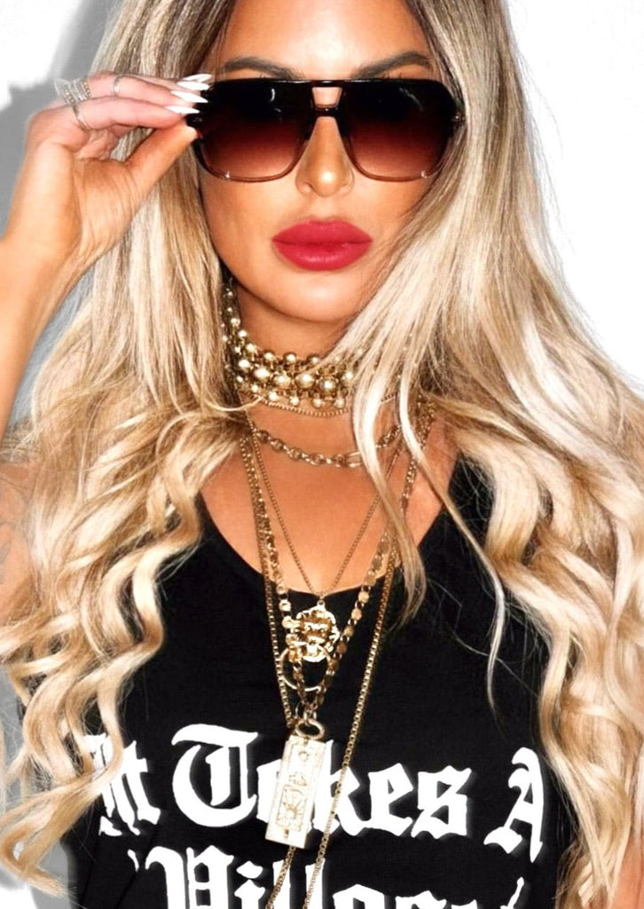 pebby forevee Glasses Tortoiseshell CHEVELLE STATEMENT SUNGLASSES