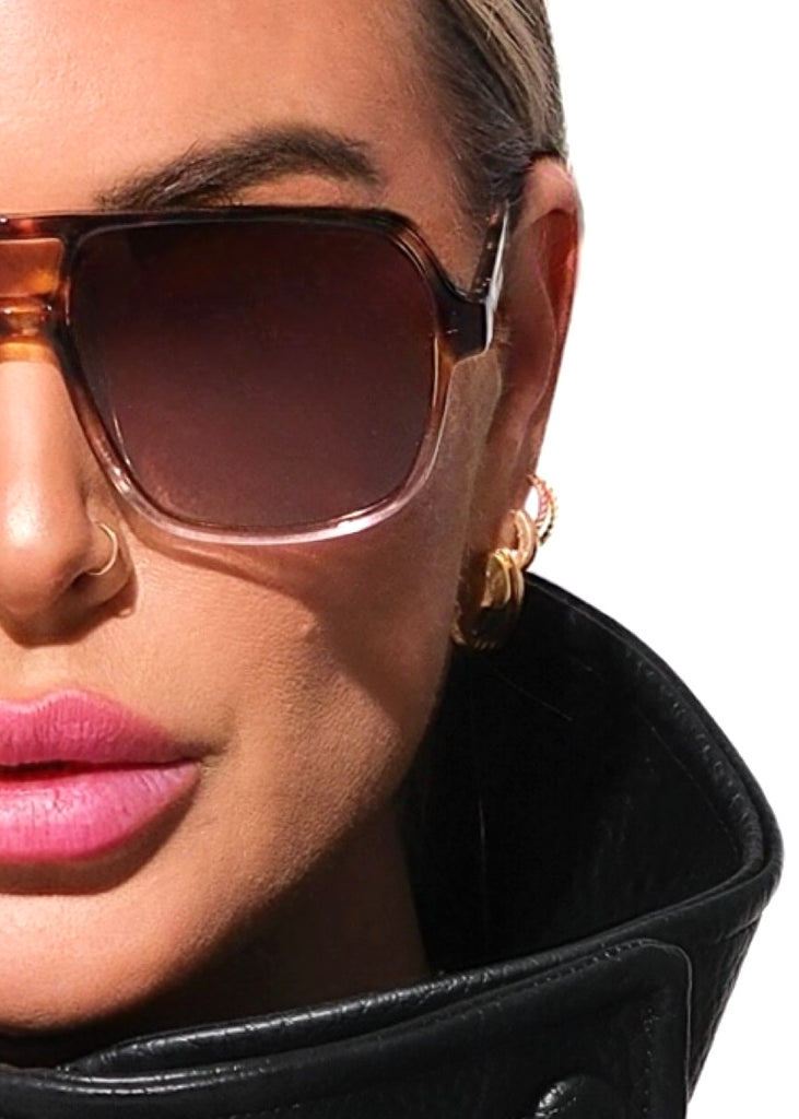 pebby forevee Glasses Tortoiseshell CHEVELLE STATEMENT SUNGLASSES