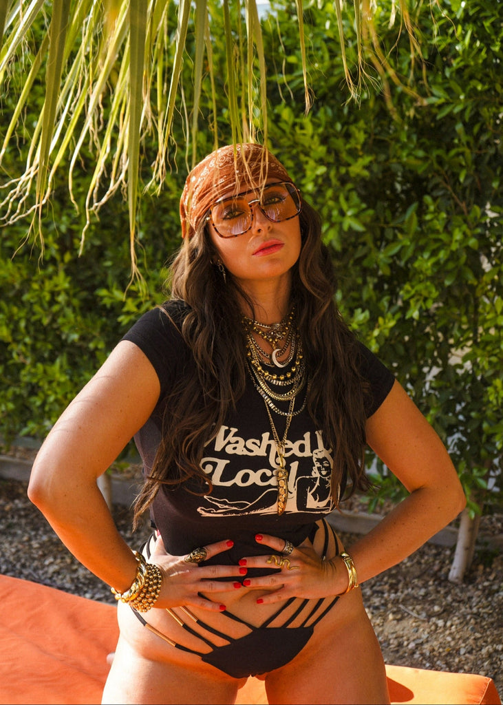 pebby forevee Glasses Tortoiseshell/Orange GO WITH THE FLOW STATEMENT SUNGLASSES