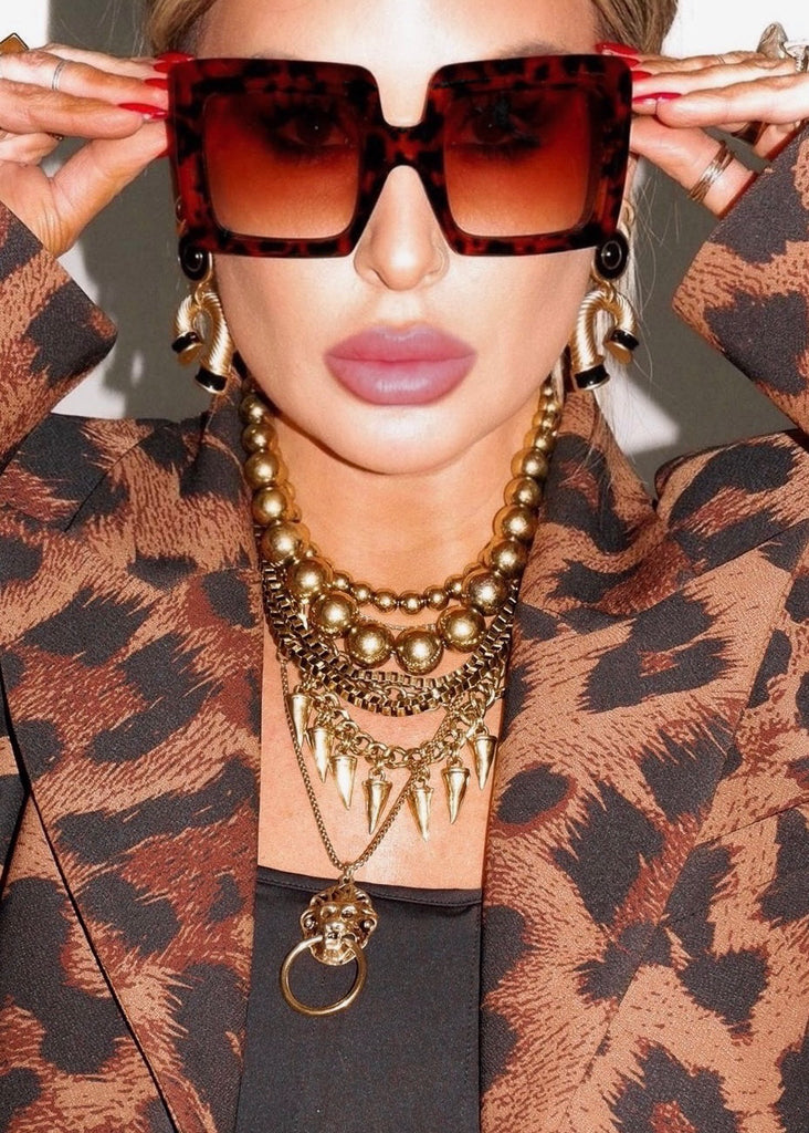 pebby forevee Glasses Tortoiseshell PAPARAZZI STATEMENT SUNGLASSES