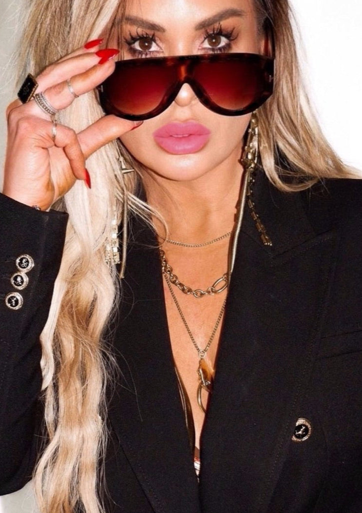 pebby forevee Glasses Tortoiseshell RIDLEY STATEMENT SUNGLASSES