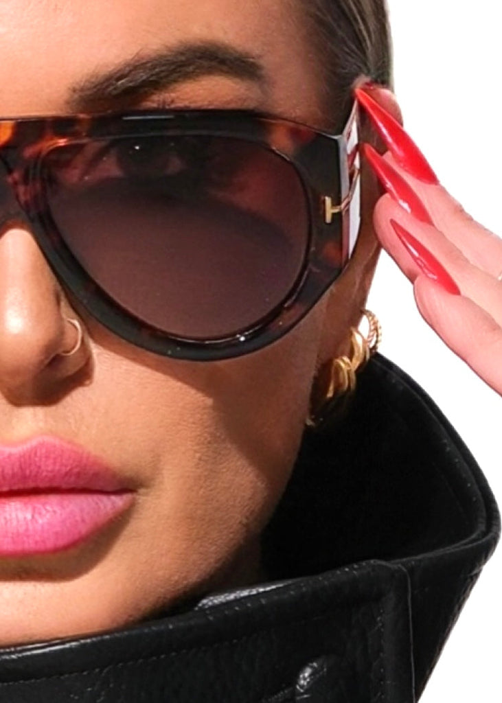 pebby forevee Glasses Tortoiseshell RIDLEY STATEMENT SUNGLASSES