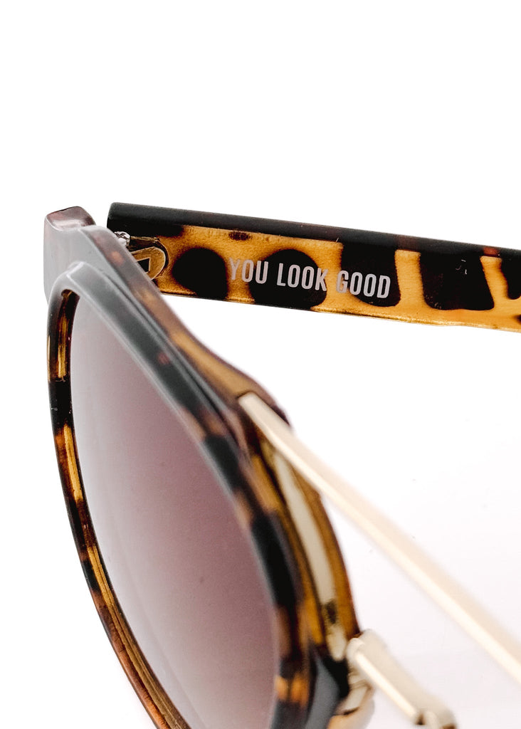 pebby forevee Glasses Tortoiseshell STEVIE STATEMENT SUNGLASSES