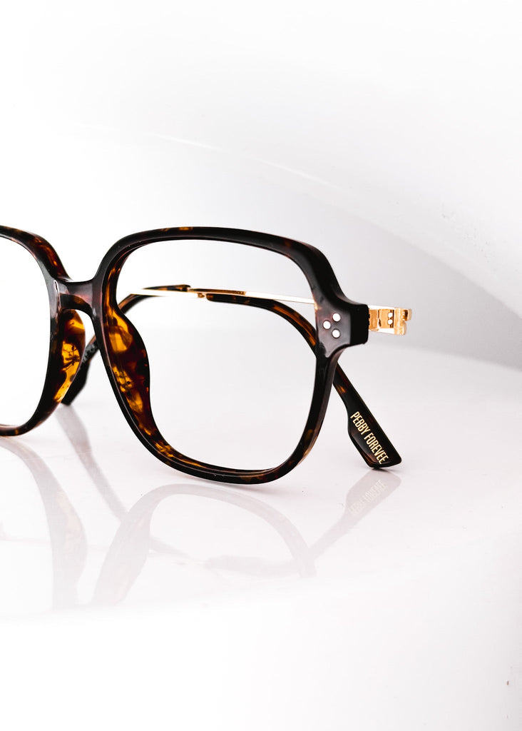 pebby forevee Glasses Tortoiseshell TAKING NOTES BLUE LIGHT BLOCKING GLASSES
