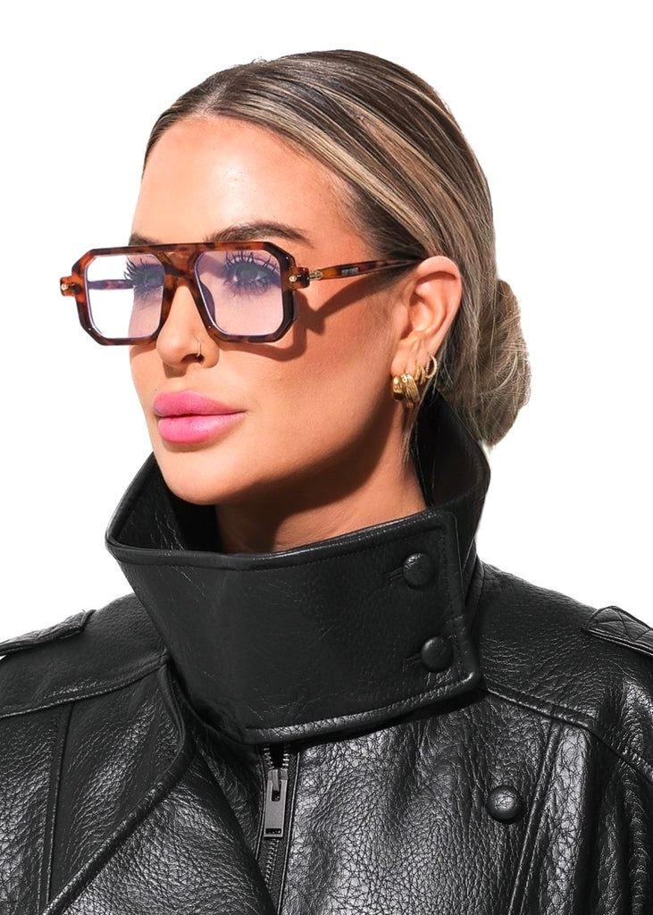 pebby forevee Glasses Tourtiseshell JETT BLUE LIGHT BLOCKING GLASSES