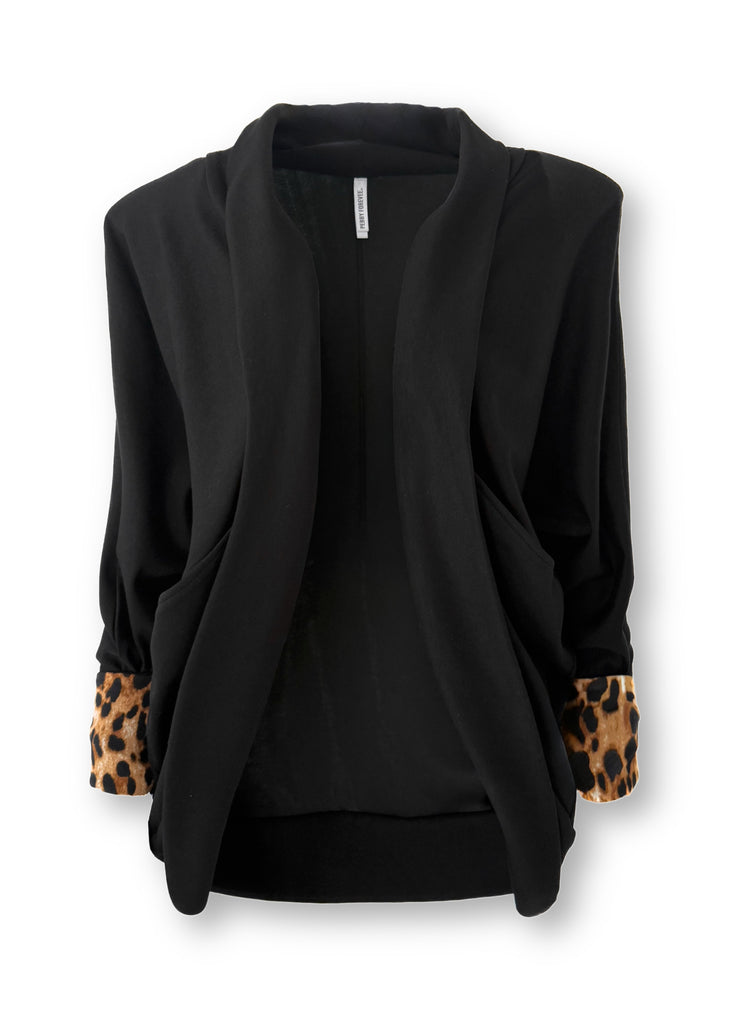 pebby forevee Jacket I JUST WORK HERE KNIT BLAZER CARDIGAN