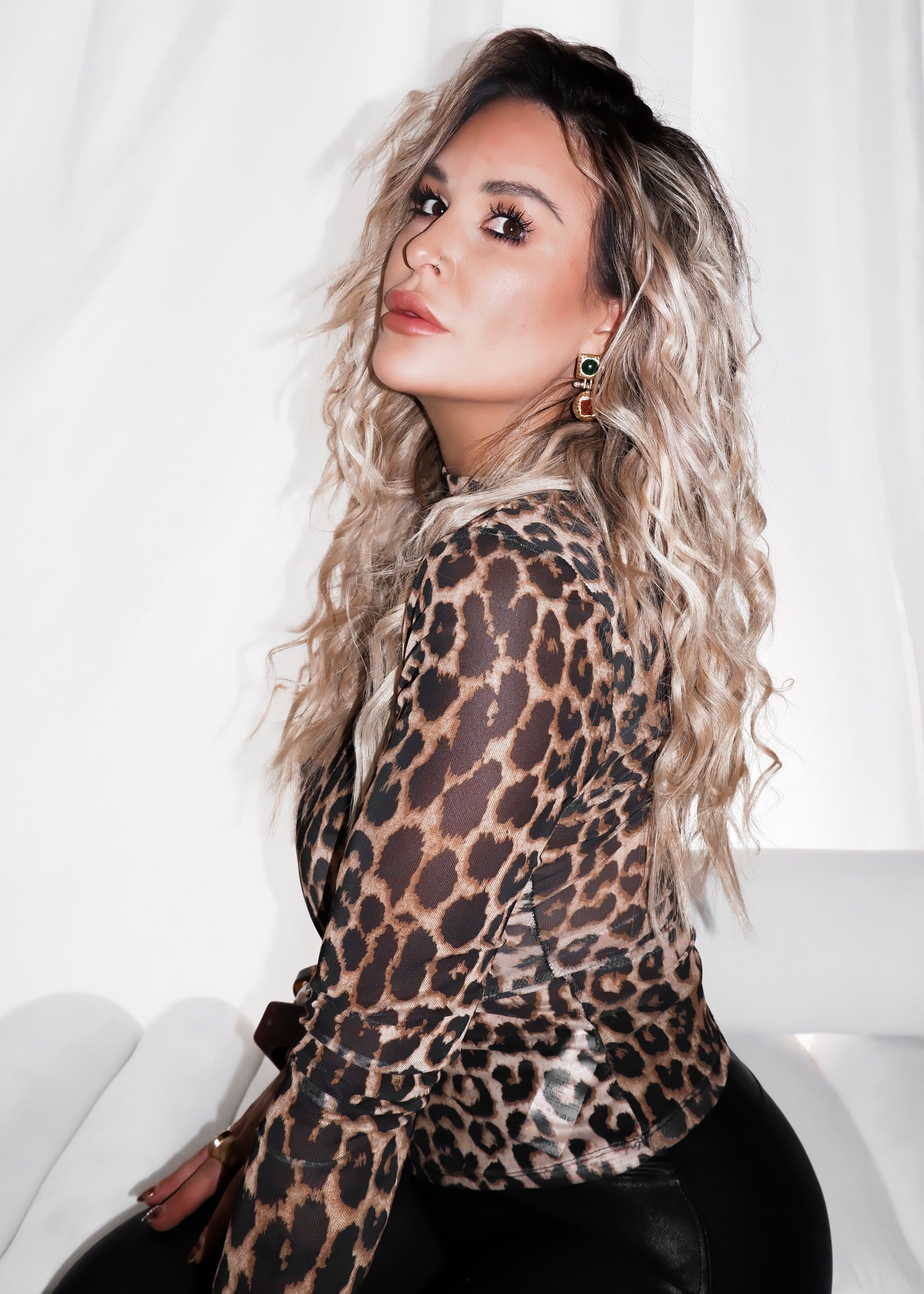 FINAL SALE: ANIMAL INSTINCTS SHEER TOP – Pebby Forevee