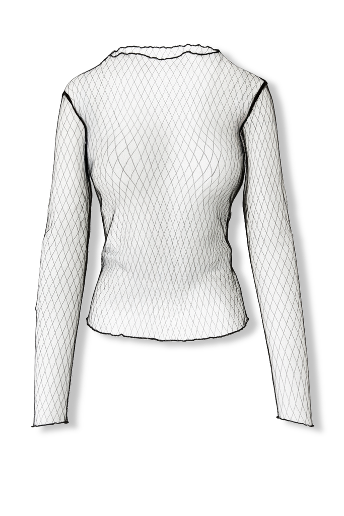 pebby forevee Long Sleeve Top MESH LONG SLEEVE TOP