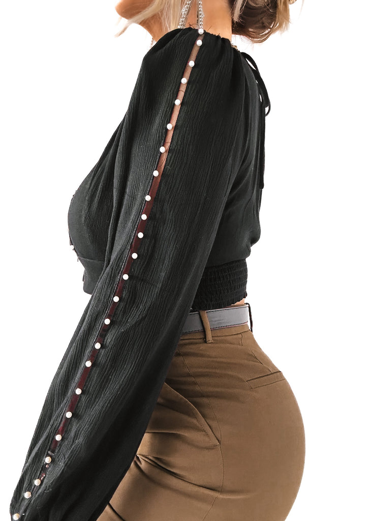 pebby forevee Long Sleeve Top WHEN YOU KNOW STATEMENT TOP