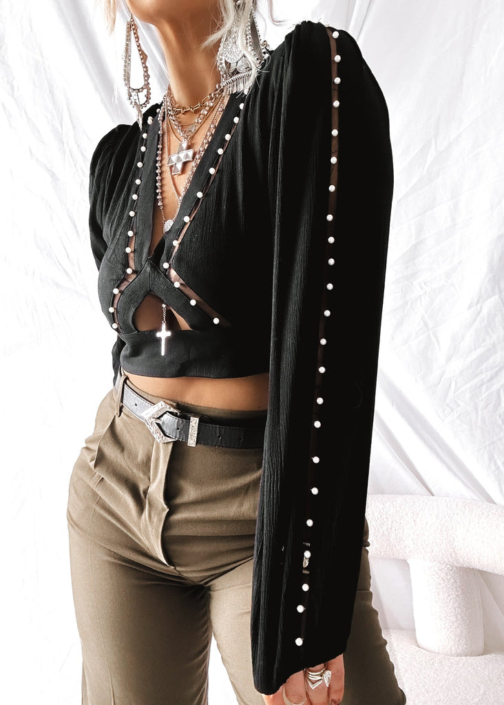 pebby forevee Long Sleeve Top WHEN YOU KNOW STATEMENT TOP