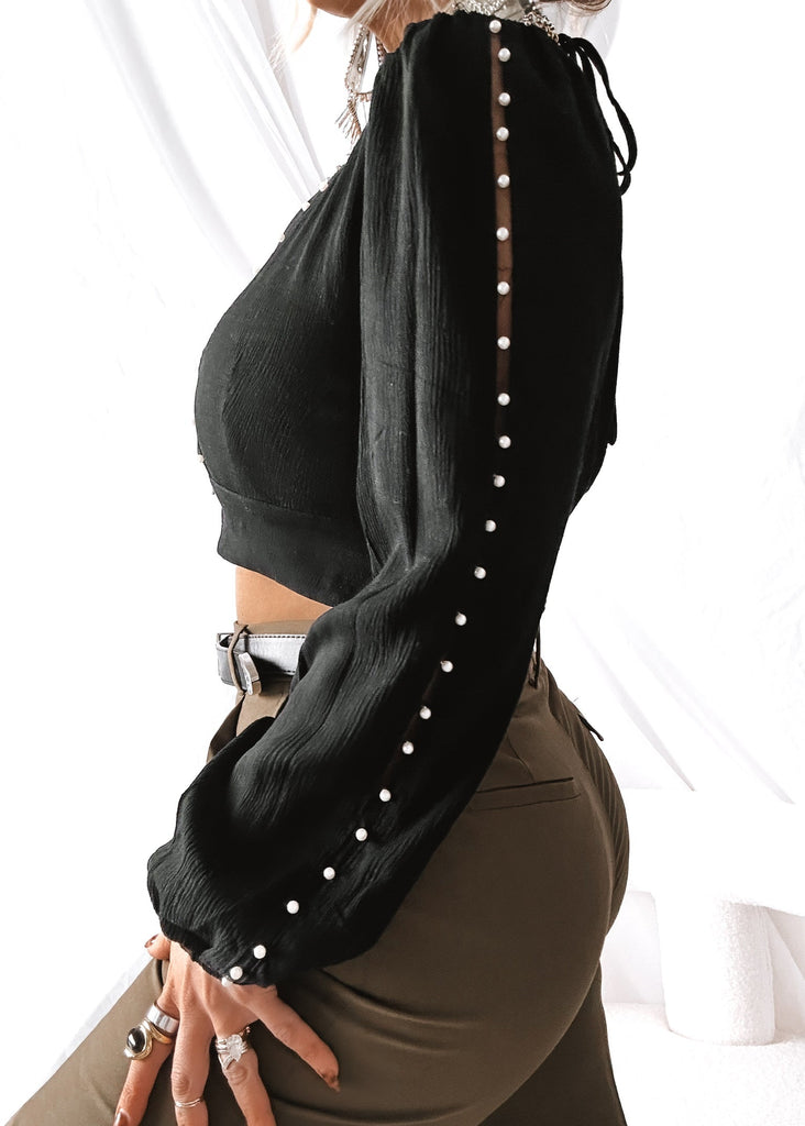 pebby forevee Long Sleeve Top WHEN YOU KNOW STATEMENT TOP