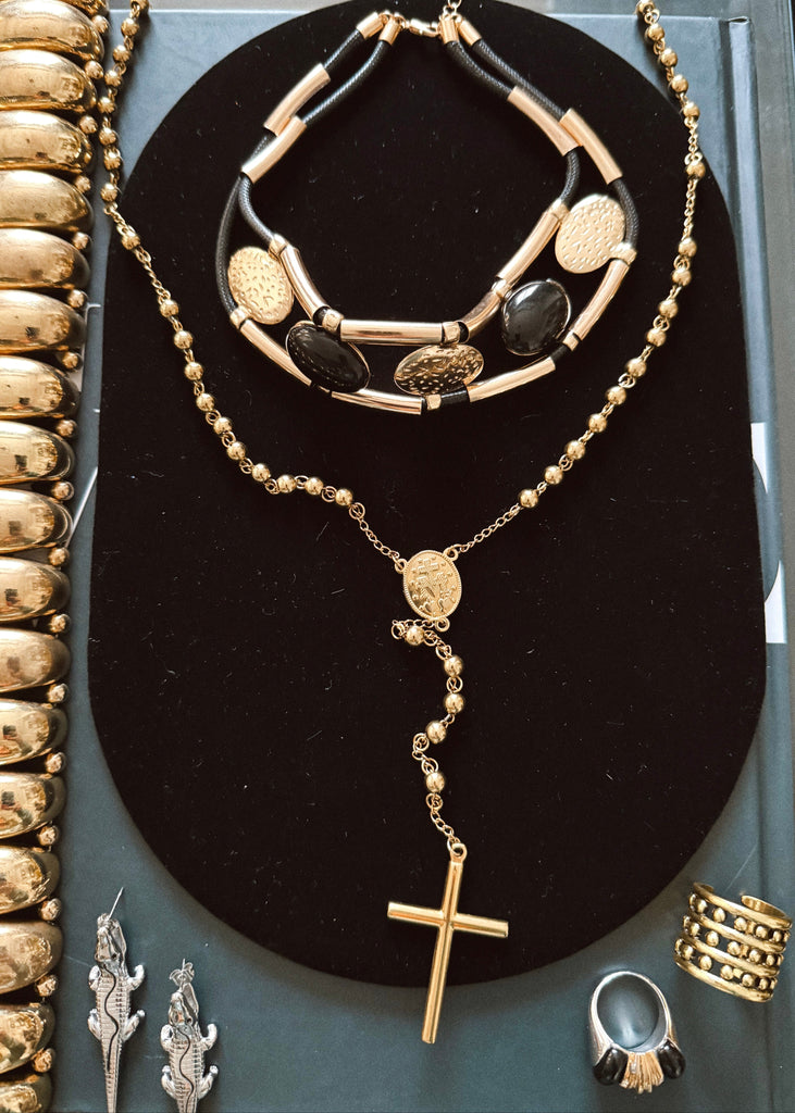 pebby forevee Necklace Gold ALANIS STATEMENT CHOKER