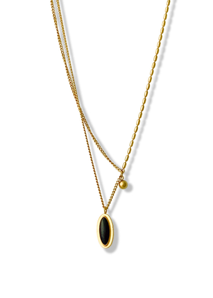 pebby forevee Necklace Gold ARIA WATER RESISTANT NECKLACE