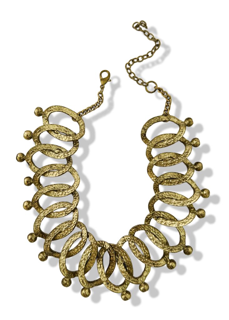 pebby forevee Necklace Gold ARMOR STATEMENT CHOKER NECKLACE