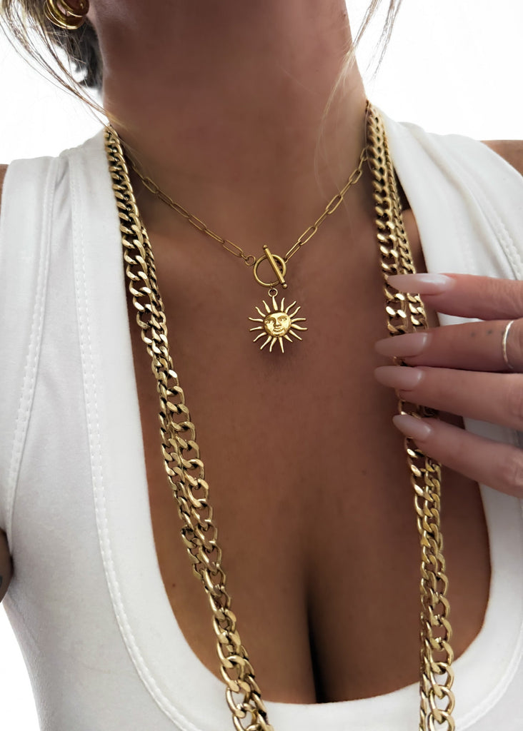 pebby forevee Necklace Gold AURORA WATER RESISTANT NECKLACE