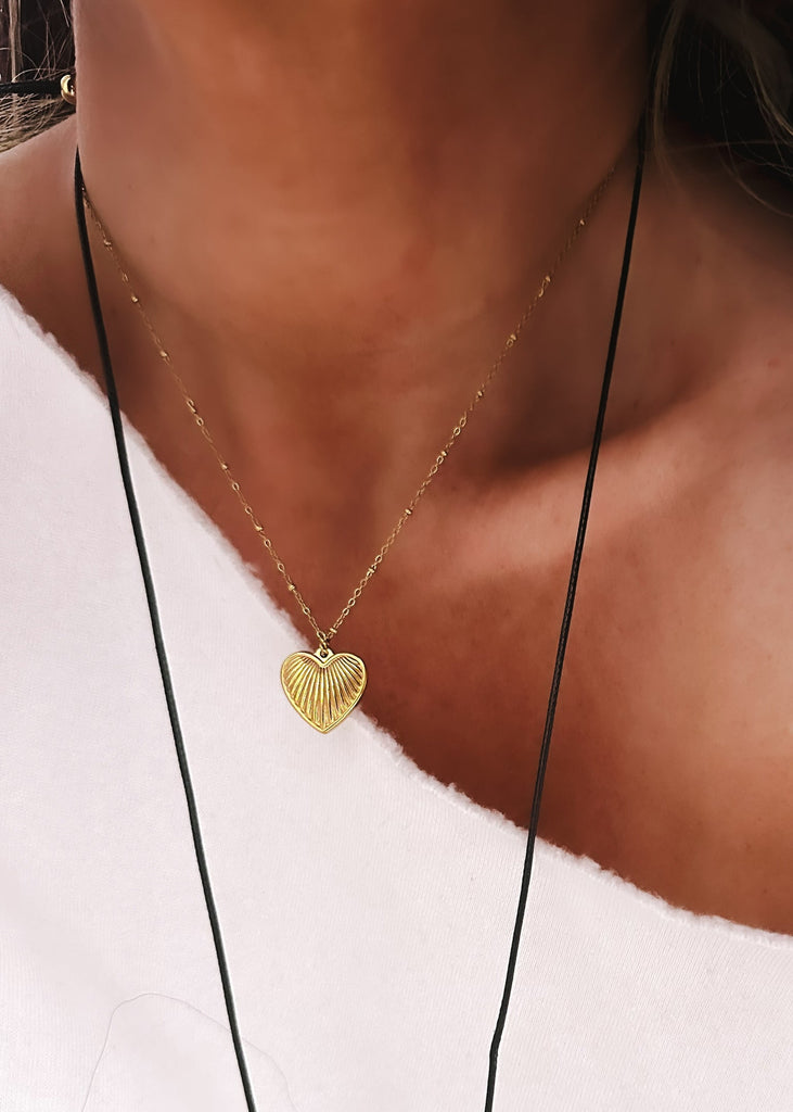 pebby forevee Necklace Gold CARSON WATER RESISTANT NECKLACE