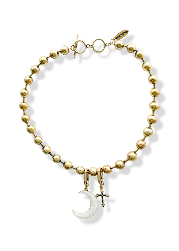 pebby forevee Necklace Gold CELESTIAL STATEMENT CHOKER