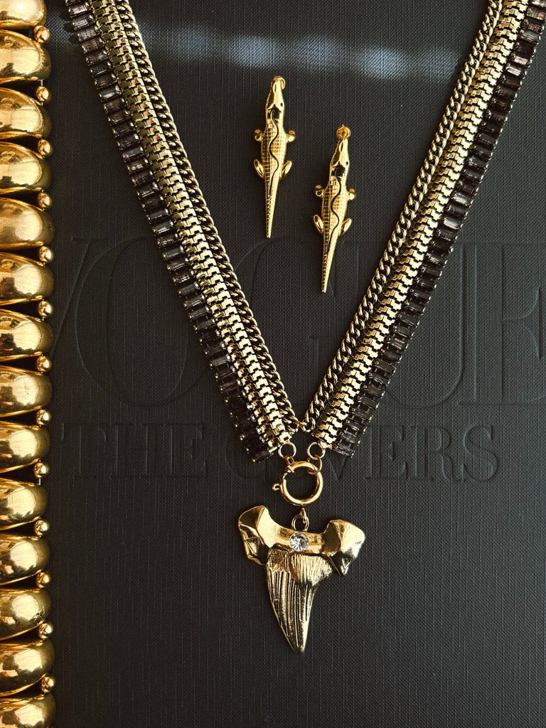 pebby forevee Necklace Gold CLEAR INDICATION STATEMENT NECKLACE