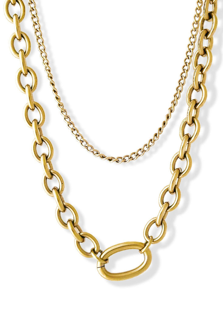 pebby forevee Necklace Gold COME BACK WATER RESISTANT NECKLACE