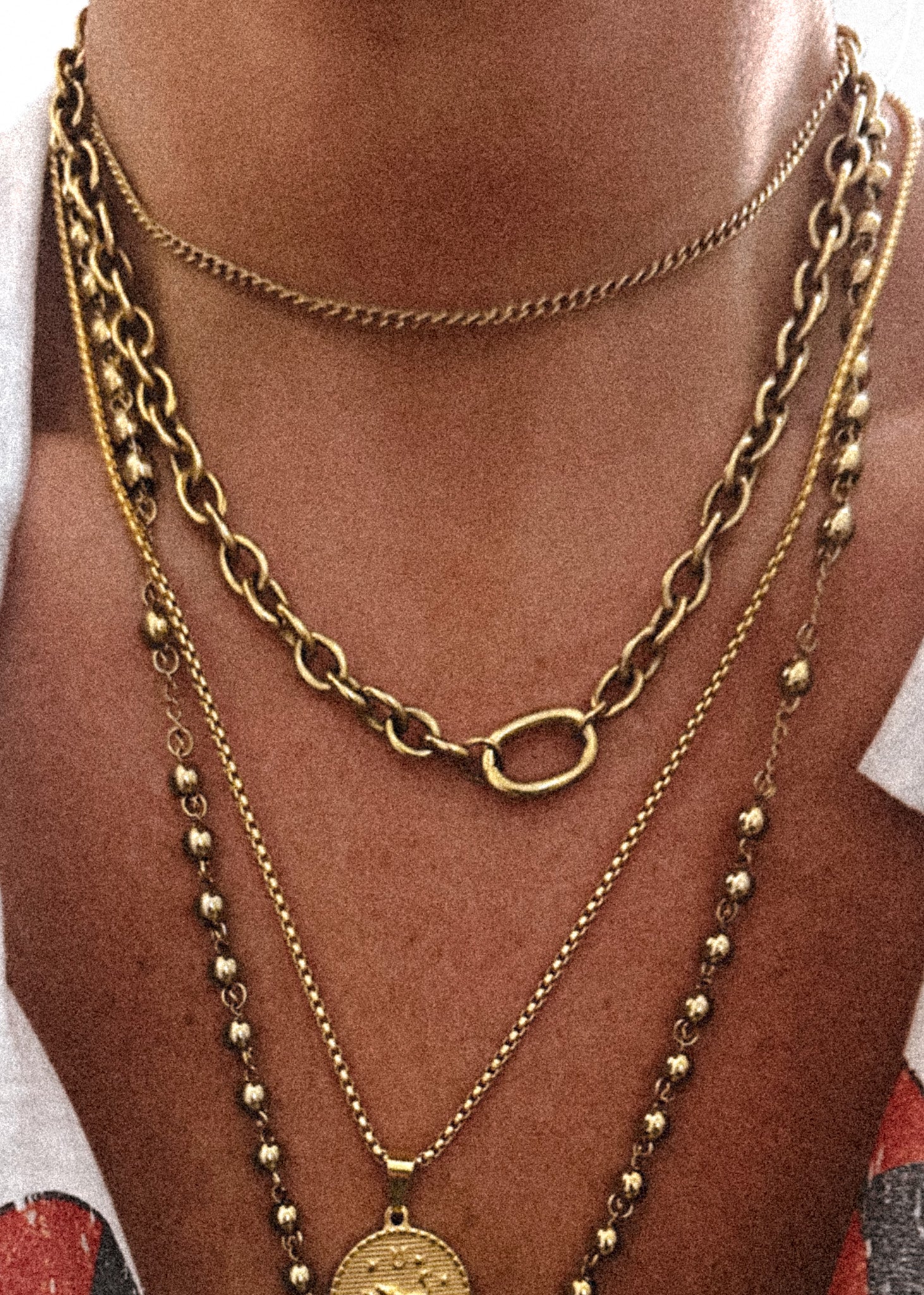 Gold water resistant jewelry top