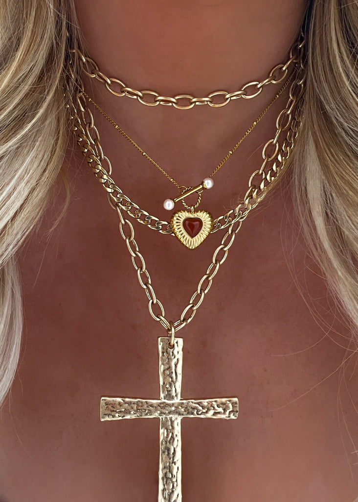 pebby forevee Necklace Gold COPELAND WATER RESISTANT NECKLACE