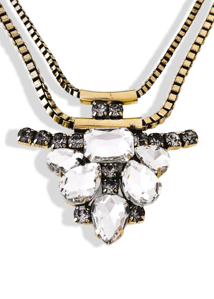 pebby forevee Necklace Gold DROP A LITTLE HINT STATEMENT NECKLACE