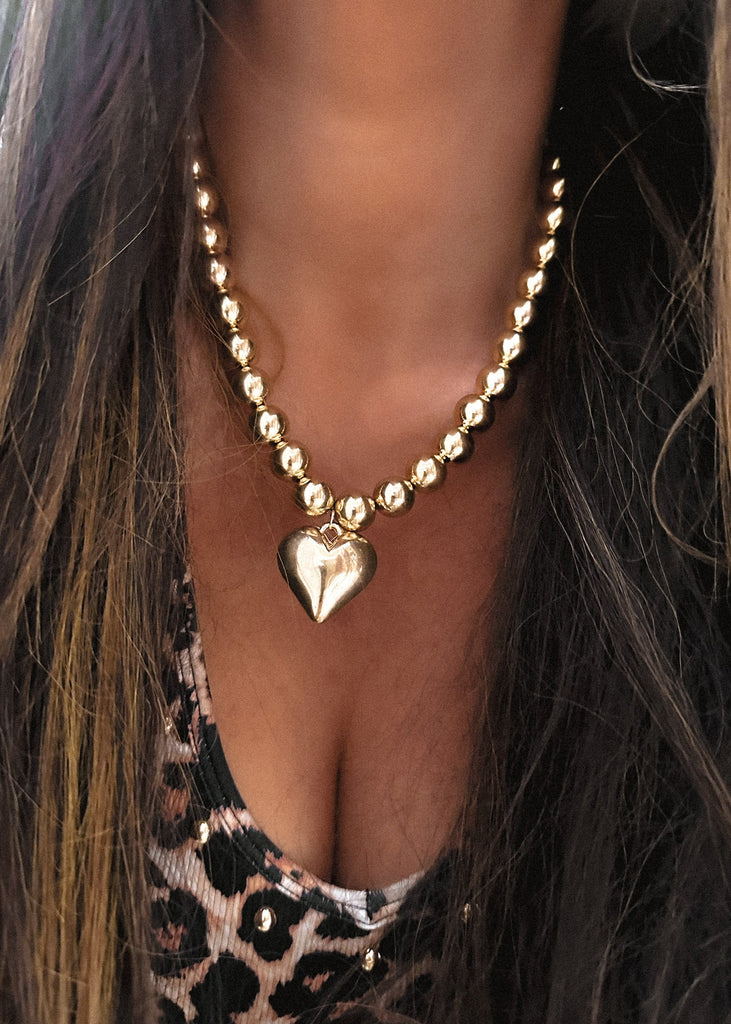 pebby forevee Necklace Gold FABIENNE STATEMENT NECKLACE