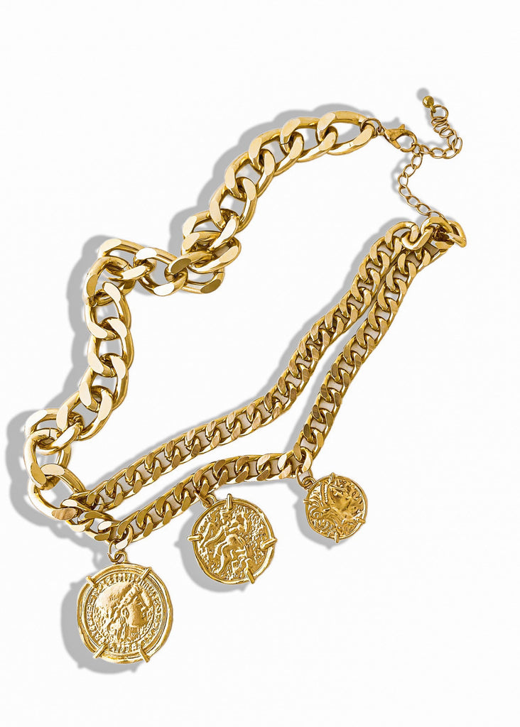 pebby forevee Necklace Gold GRAHAM STATEMENT NECKLACE