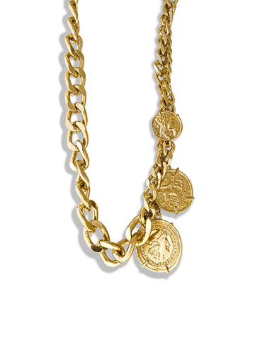 pebby forevee Necklace Gold GRAHAM STATEMENT NECKLACE