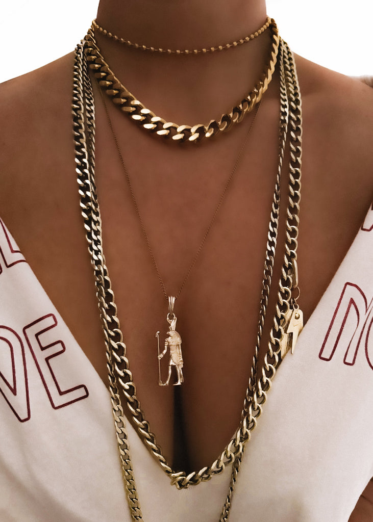 pebby forevee Necklace Gold HATHOR WATER RESISTANT NECKLACE