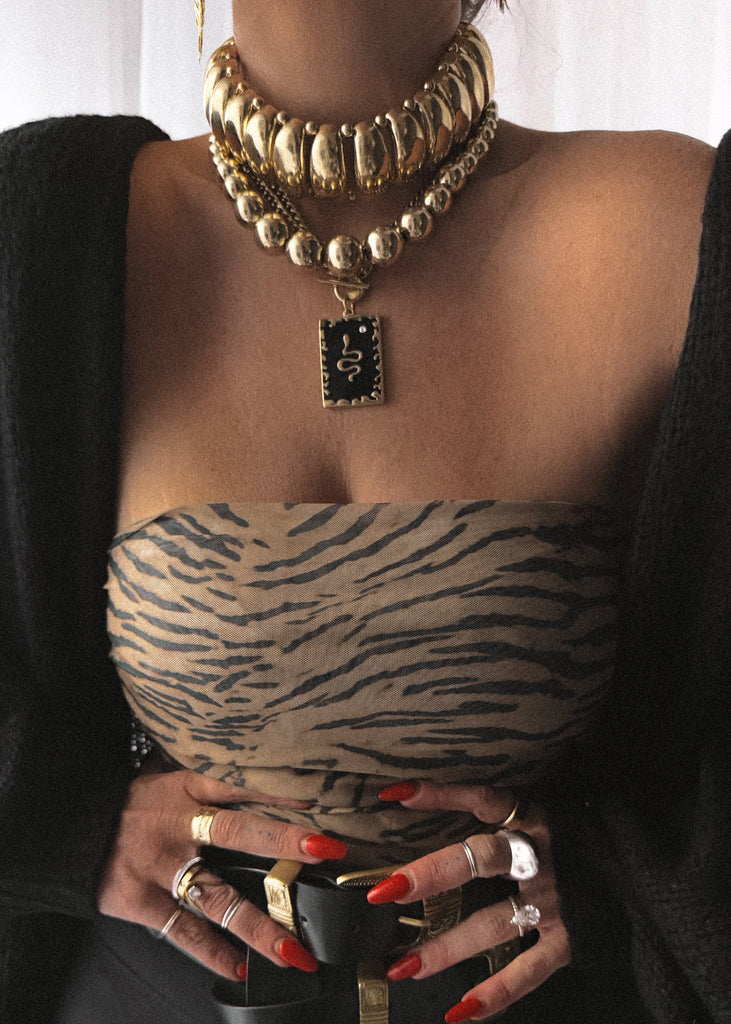 pebby forevee Necklace Gold HISSY FIT WATER RESISTANT NECKLACE