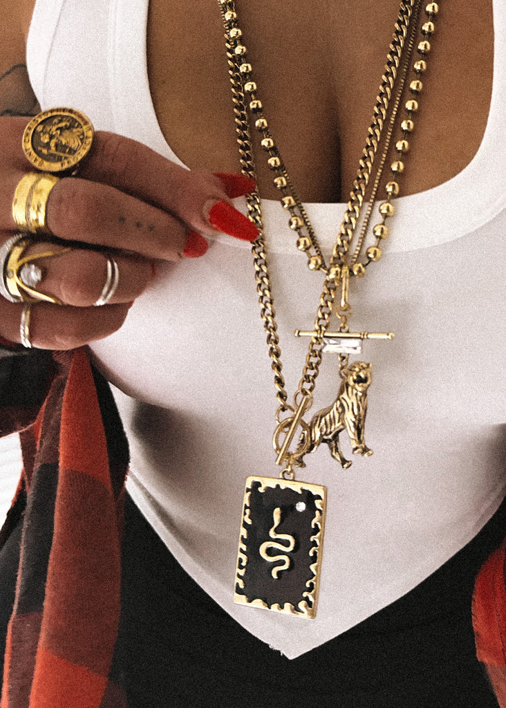 pebby forevee Necklace Gold HISSY FIT WATER RESISTANT NECKLACE