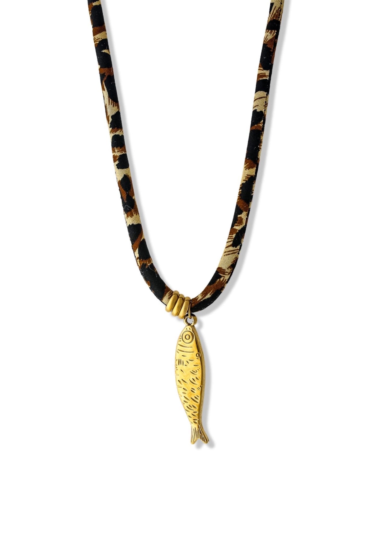 pebby forevee Necklace Gold HOOKED WATER RESISTANT NECKLACE
