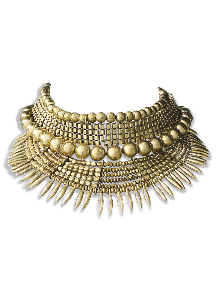 pebby forevee Necklace Gold IMPASSE STATEMENT CHOKER NECKLACE