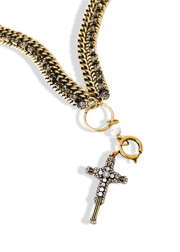 pebby forevee Necklace Gold IN ALIGNMENT STATEMENT NECKLACE