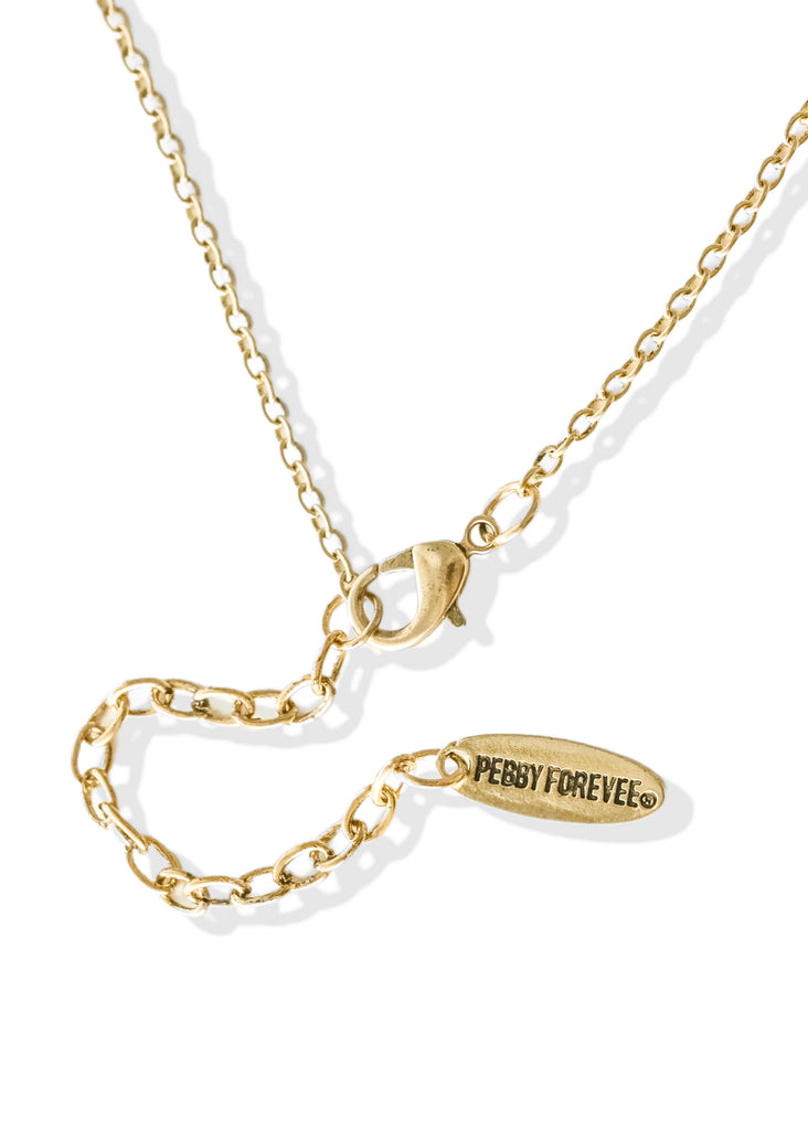 pebby forevee Necklace Gold IN MY NATURE WATER RESISTANT NECKLACE